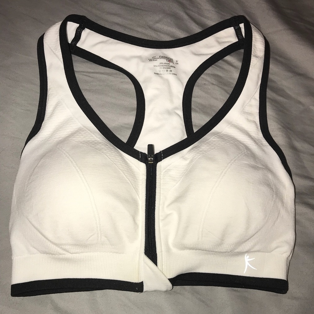 Danskin Now Zip Up Padded Sports Bra